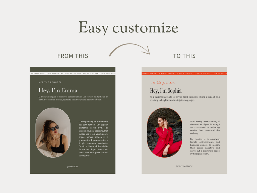 Olive - Instagram Templates